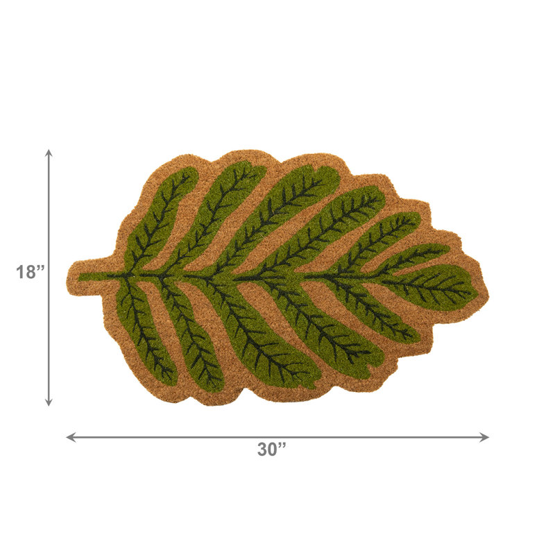 Leaf Shape Coir Door Mat