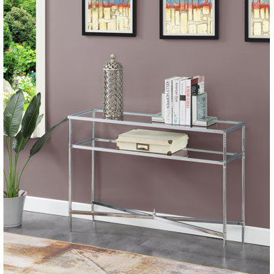 Kincannon 45'' Glass Console Table