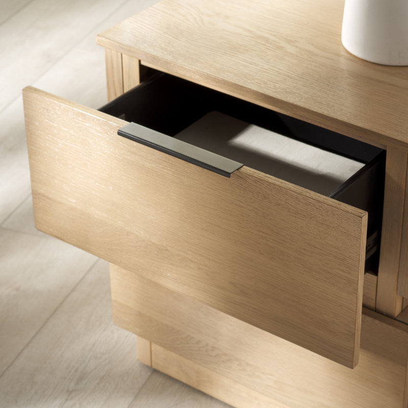 Titus 2 Drawer Nightstand, Oak