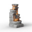  Teamson Home 84.5 cm Cascading Bowls & Stacked Stones LED Outdoor Water Fountains-129687775