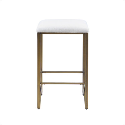 Tabouret de comptoir rembourré sans dossier H 26 po