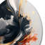Or, formes modernes, peinture abstraite, art mural rond en métal-88628841