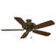 60" Heritage 5 - Blade Outdoor Standard Ceiling Fan with Pull Chain-789139497