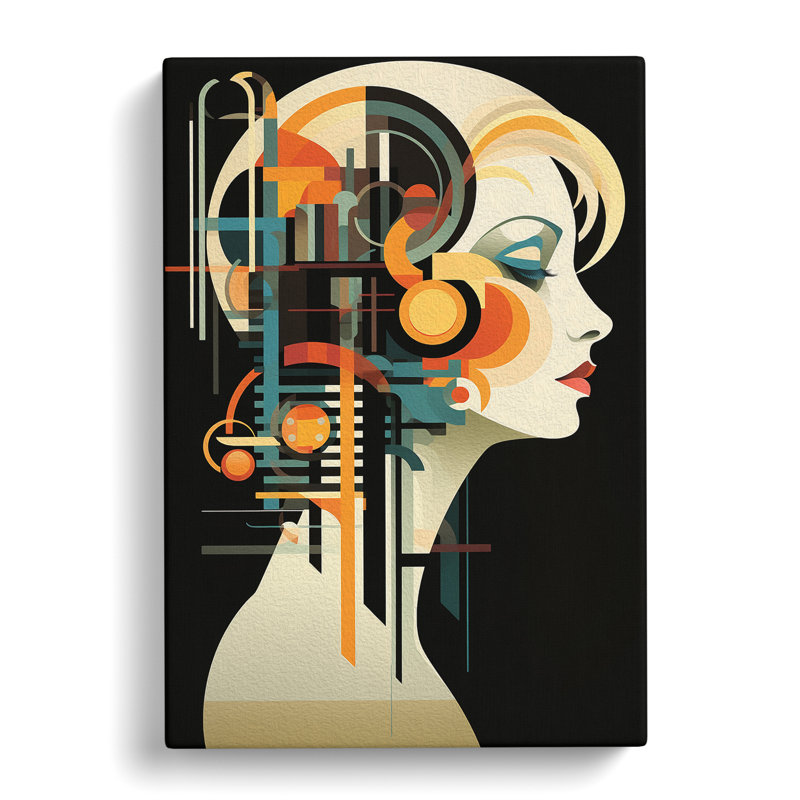 Bauhaus Nouveau - Print on Canvas, 50cm H x 35cm W x 3cm D