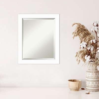 Jochelle Solid Wood Rectangle Wall Mirror