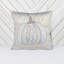 Lace Embroidered Pumpkin Throw Pillow – Neutral Fall Accent Cushion