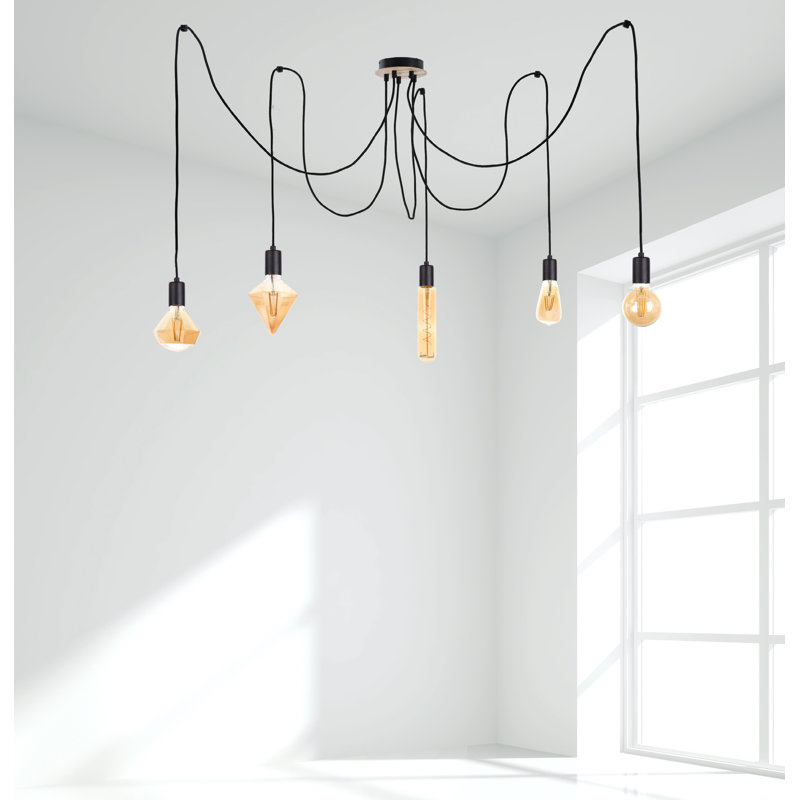 Huang 5 - Light Unique/Statement Pendant, Black