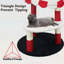 Arbre à chat à plusieurs niveaux avec perchoirs confortables et poteaux à griffer en sisal, design rouge et blanc pour grimper, se reposer et jouer