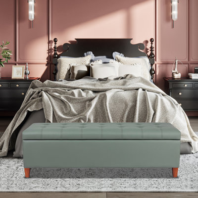 Loggins Faux Leather Upholstered Storage Bench