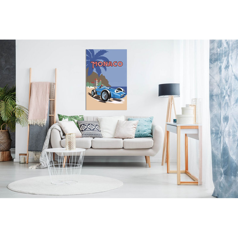 Monaco F1 - Wrapped Canvas Print, 31cm H x 20cm W
