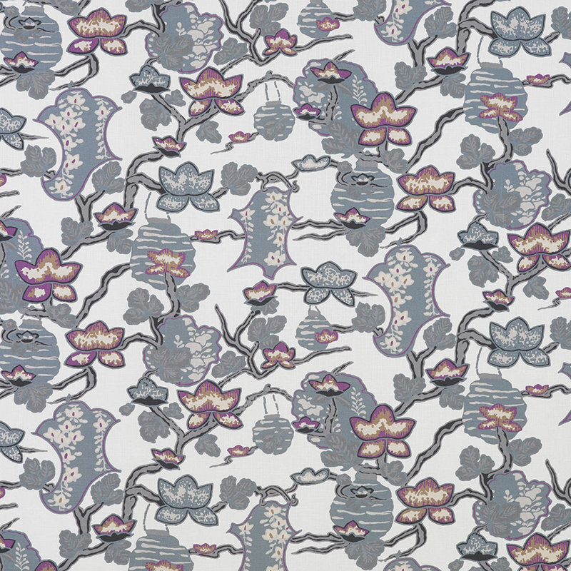 Maria Performance Fabric, Cobalto/Lavanda