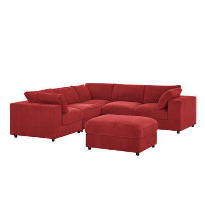 Borbarrehampton Corduroy Upholstered Modular Sectional