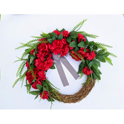 Handcrafted Faux Mixed Assortment 22'' Wreath