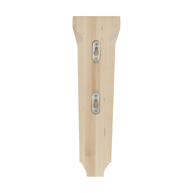 13 in x 4 in x 8-1/2 in Unfinished Large North American Solid Mission Wood Corbel, Hard Maple