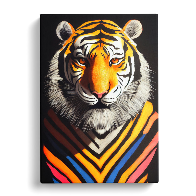 Tiger Stripes - Wrapped Canvas, 50cm H x 35cm W x 3cm D