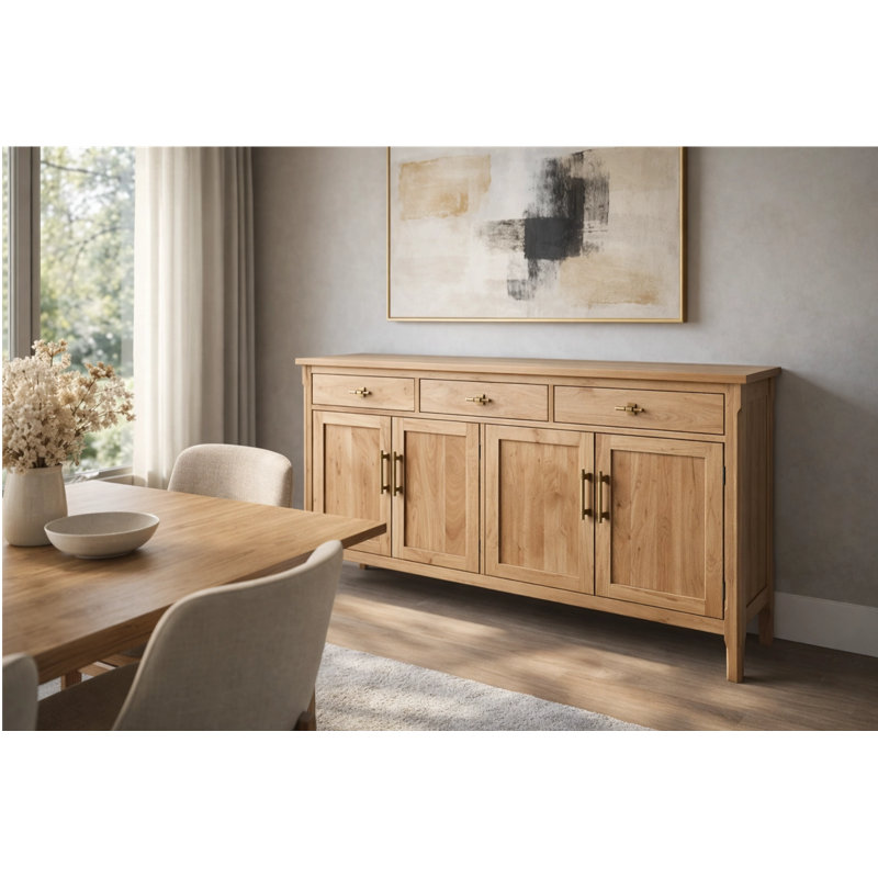Buffet 70 po Finition chêne massif, Chêne