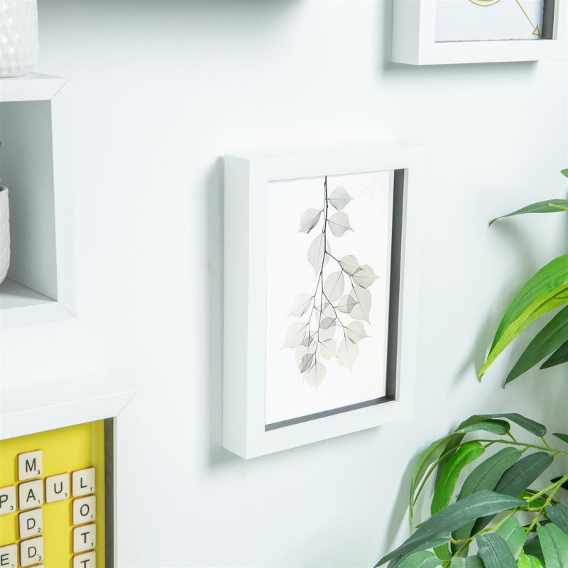 6" x 8" Plastic Box Frame, White