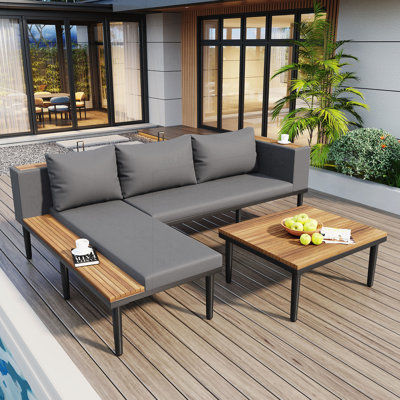 Canapé modulaire d'extérieur pour la cour