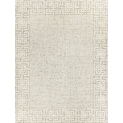 Caprice Oriental Handmade Wool Aqua Area Rug