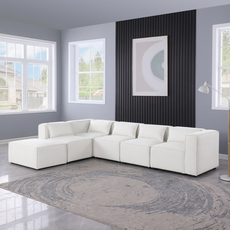 Modular Sofa Chenille Fabric,  Simple And Grand, The Seat And Back Is Very Soft. This Is Also A KNOCK DOWN Sofa
