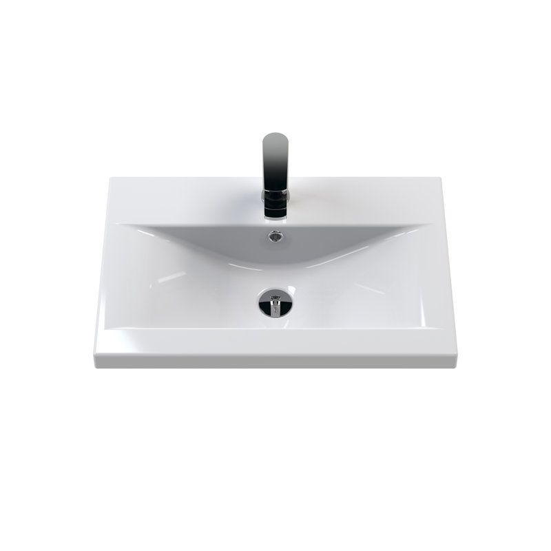 Juno 610mm Single Bathroom Vanity with Drop In Vitreous China Basin