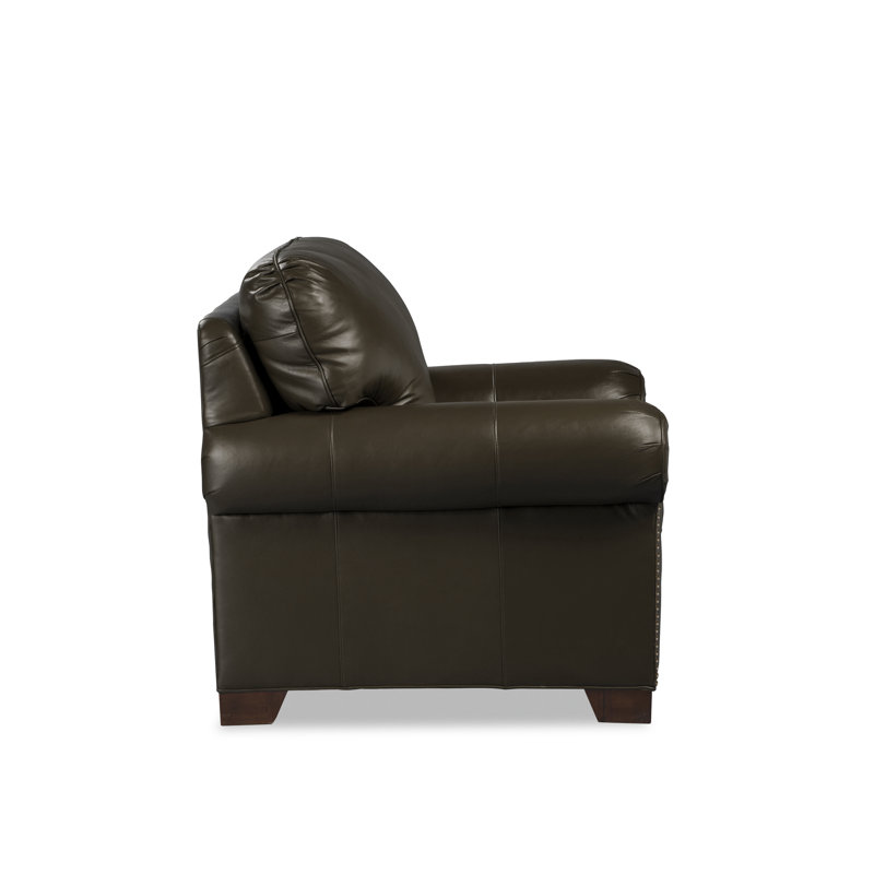 Copola Armchair, Brown Genuine Leather