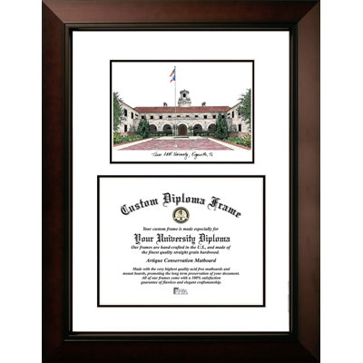 NCAA Houston Cougars Legacy Scholar Diploma Frame