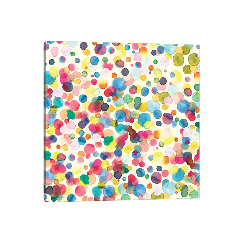 Watercolour Drops by Ninola Design - Wrapped Canvas Painting