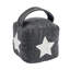 Nicola Spring - Herringbone Fabric Door Stop with Handle - Star