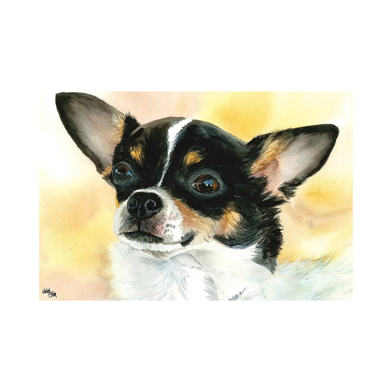 Chi Chi - Chihuahua Dog by Judith Stein - Wrapped Canvas Painting, 66.04 cm H x 45.72 cm W x 1.91 cm D