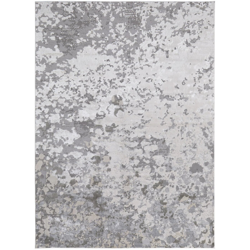 Tapis argenté Devia, Rectangle 9 pi 2 po x 12 pi