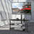 Black Multi-Function TV Stand Height Adjustable Bracket Swivel 3-Tier