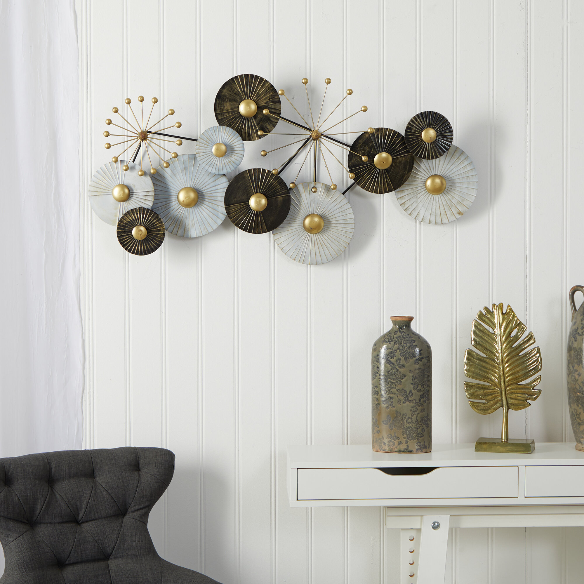 Everly Quinn Glam Abstract Wall Decor on Metal | Wayfair