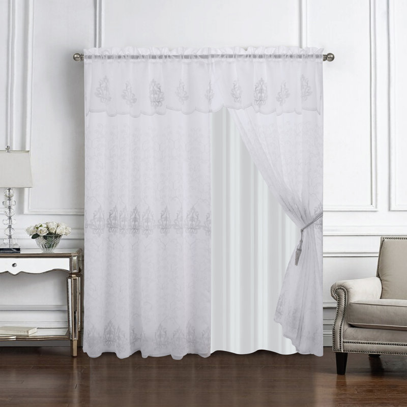 Rideau de fenêtre Ella Elegance Timeless Elegance, Blanc
