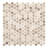 Pixie 3/4-in. Penny Round Fabric Look Matte Glass Wall & Floor Mosaic Tile-50639076