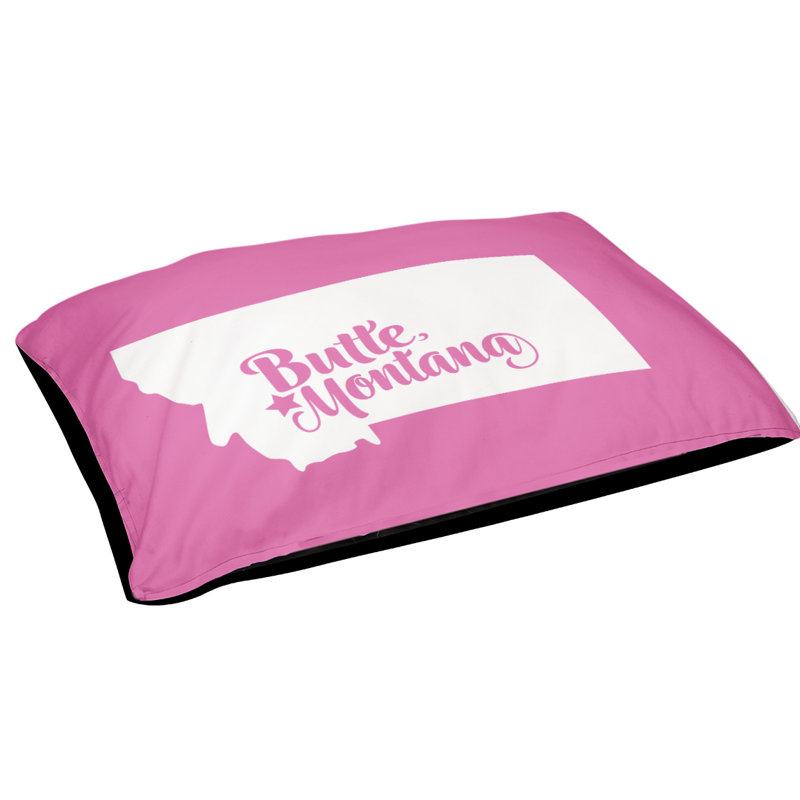 Coussin pour chien d’extérieur butte montana, Grand (l 50 po x P 40 po x H 7 po), Rose