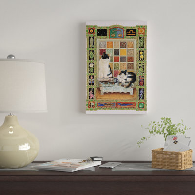 Libra Clea and Lily par Ivory Cats - impression sur toile tendue