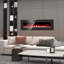 Foyer électrique ultra-mince, radiateur encastré mural et encastré avec télécommande, 5100 BTU, modes flamme et cristal en 12 couleurs, minuterie, mode veille-1720387884
