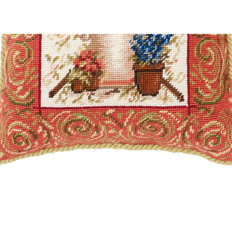 Garden Tools Number 2 Needlepoint Pillow