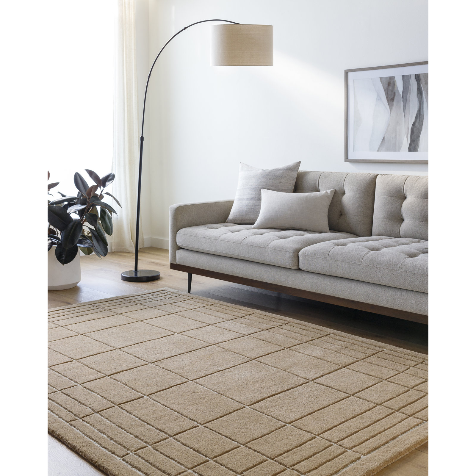 Mallory Hand-Tufted Geometric Area Rug, Rectangle 8' x 10'