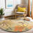 Armstrong Hand Tufted Wool/Cotton with Latex Floral Rug in Golden Olive-500074508