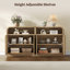 Buffet en bois manufacturé l 93,6 po avec tablettes réglables