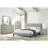 Bedroom Furniture: Full Bed With Grey Headboard And Wood Material Size Platform Upholstered-2041879081-2041879080