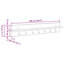 Wall-Mounted Coat Rack 100 X 10.5 X 18 Cm-940076648