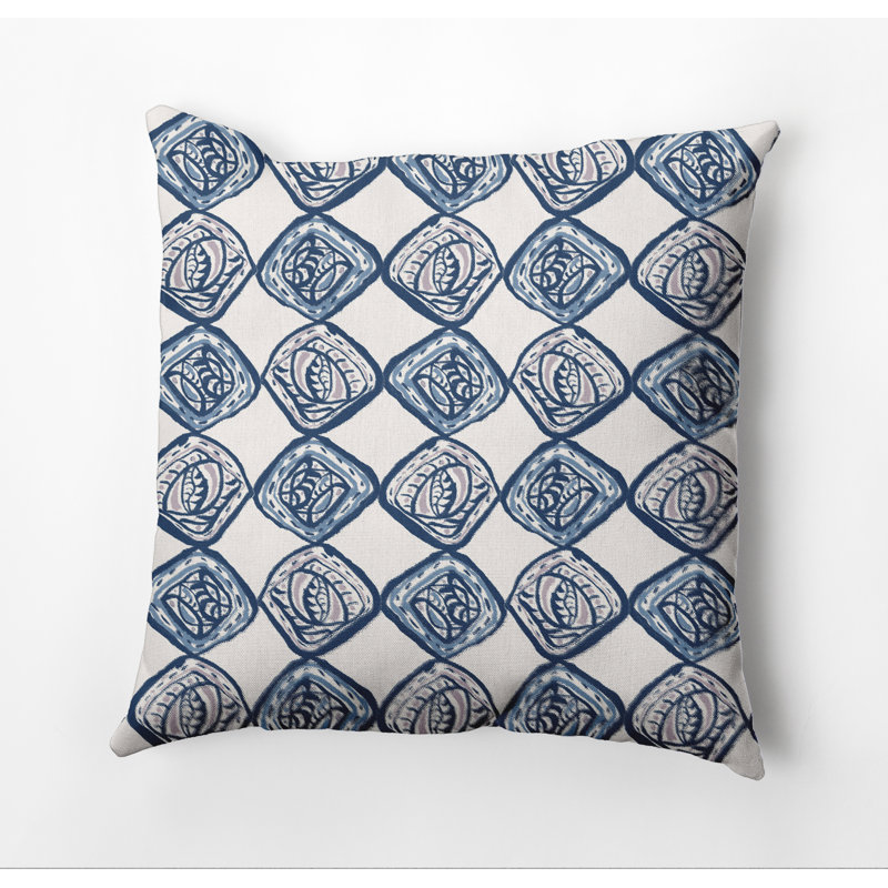 Housse et insert d'oreiller carré, 16" x 16", Bleu, Non