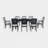 Keirsten 8 - Person Extendable Four Leg Dining Set-1710571853