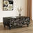 47.24" Black Solid Wood Rectangular Coffee Table