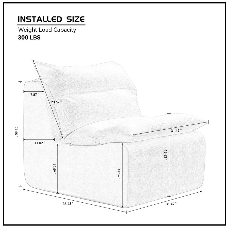 Fauteuil à billes Lazy Susans, Polyester vert