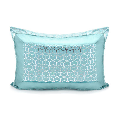 Rangely Luxury Metallic Geometric Foil Pattern Pillowsham