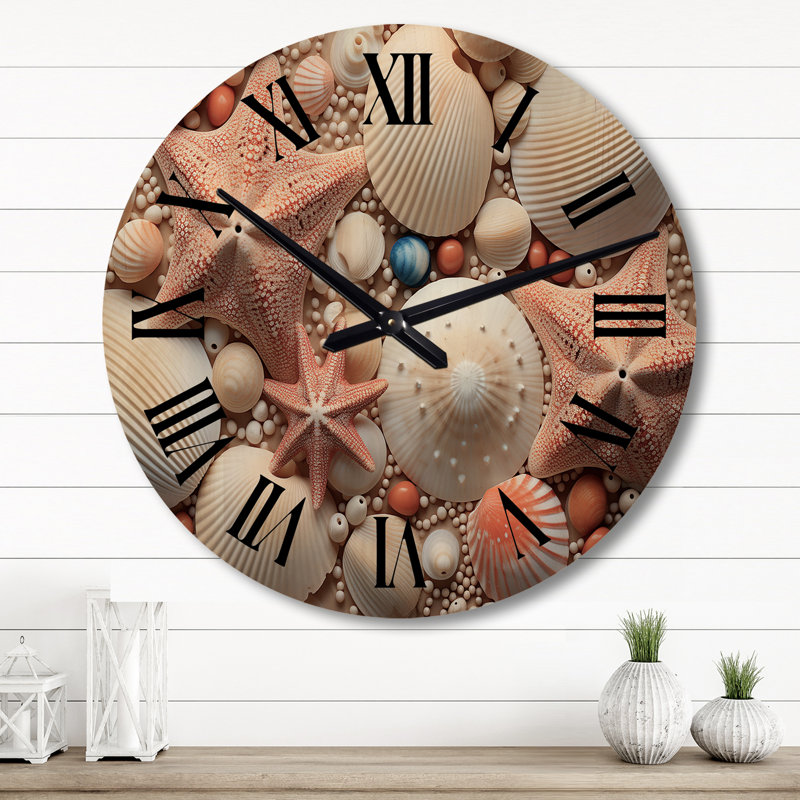 Horloge murale en bois massif Renn, Grand